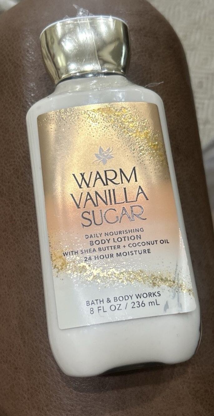 Bath & Body Works Warm Vanilla Sugar Body Lotion 8oz Daily Nourishing NEW SEALED